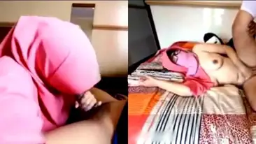 Ngewe Miss Hyper Jilbab Pink Pamer Bodi Montok